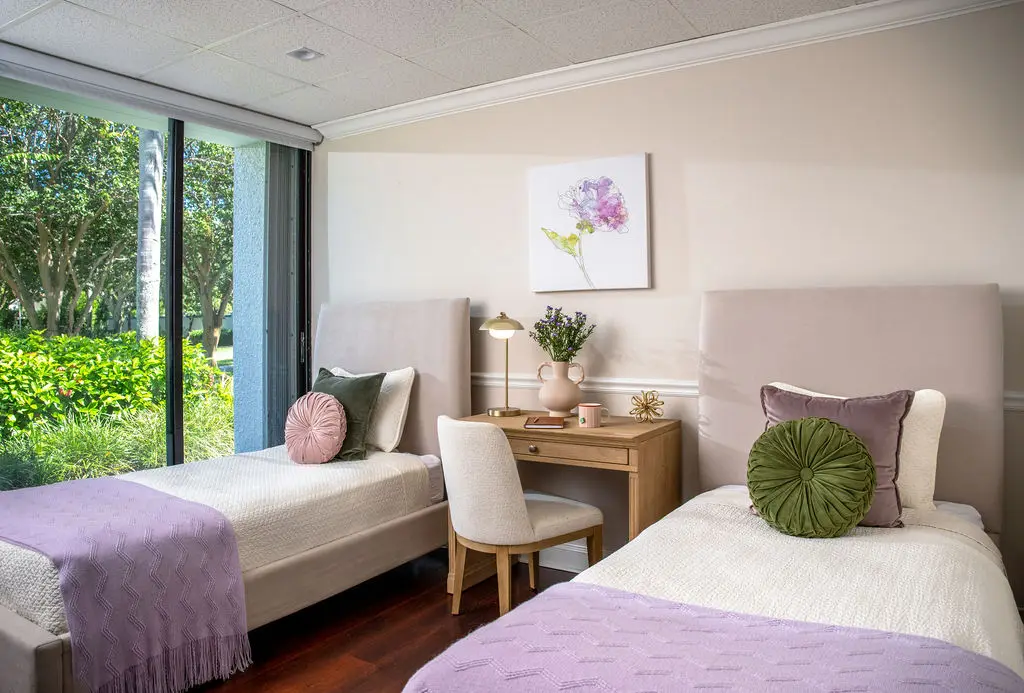 Two bed room in the women’s residential program
